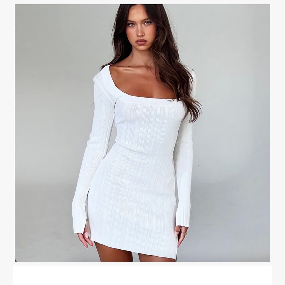 Tiger Mist White Mini Dress